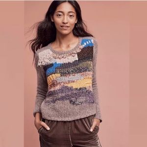 Anthropologie Hand Knit by Dollie Sweater Size Small